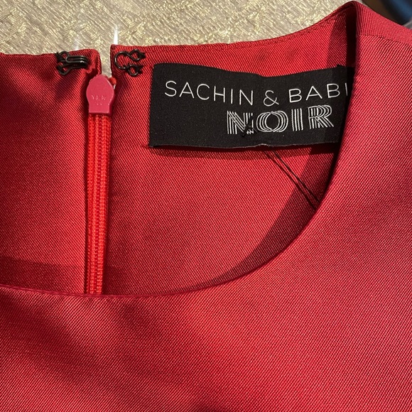 Sachin + Babi Noir Rachel Sleeveless Ruffled Cocktail Dress - Picture 4 of 5